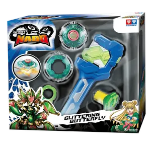 Set de Juguete Lanzador Infinity BeyBlade Nado Battle Series-Glittering Butterfly.
